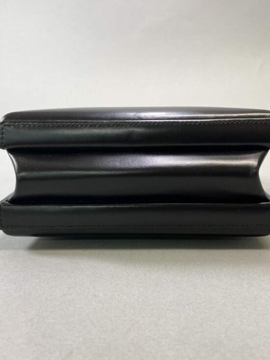 Loewe Vintage Handbag Anagram Logo Black Leather Bag - Picture 9 of 10